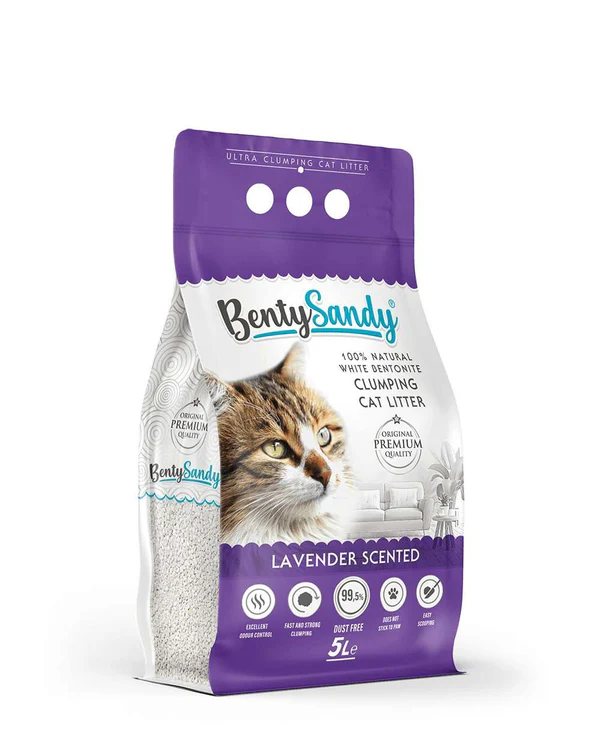 Benty Sandy Premium Bentonite Clumping Cat Litter 5L