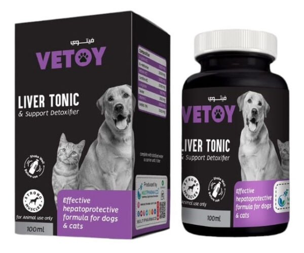 VETOY Liver Tonic and Support Detoxifier Liquid for Dogs & Cats 100ml