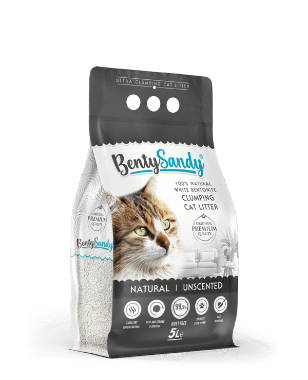 Benty Sandy Premium Bentonite Clumping Cat Litter 5L